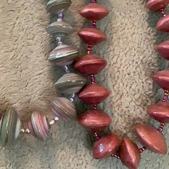 Beads For Life handmade UGANDA Africa 20” necklaces 2 - Picture 3 of 5